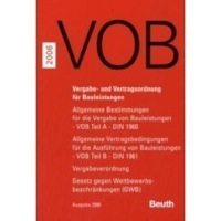 VOB 2006 Vergabe- und Vertragsordnung für Bauleistungen Zusatzband