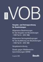VOB 2009 Vergabe- und Vertragsordnung für Bauleistungen Zusatzband