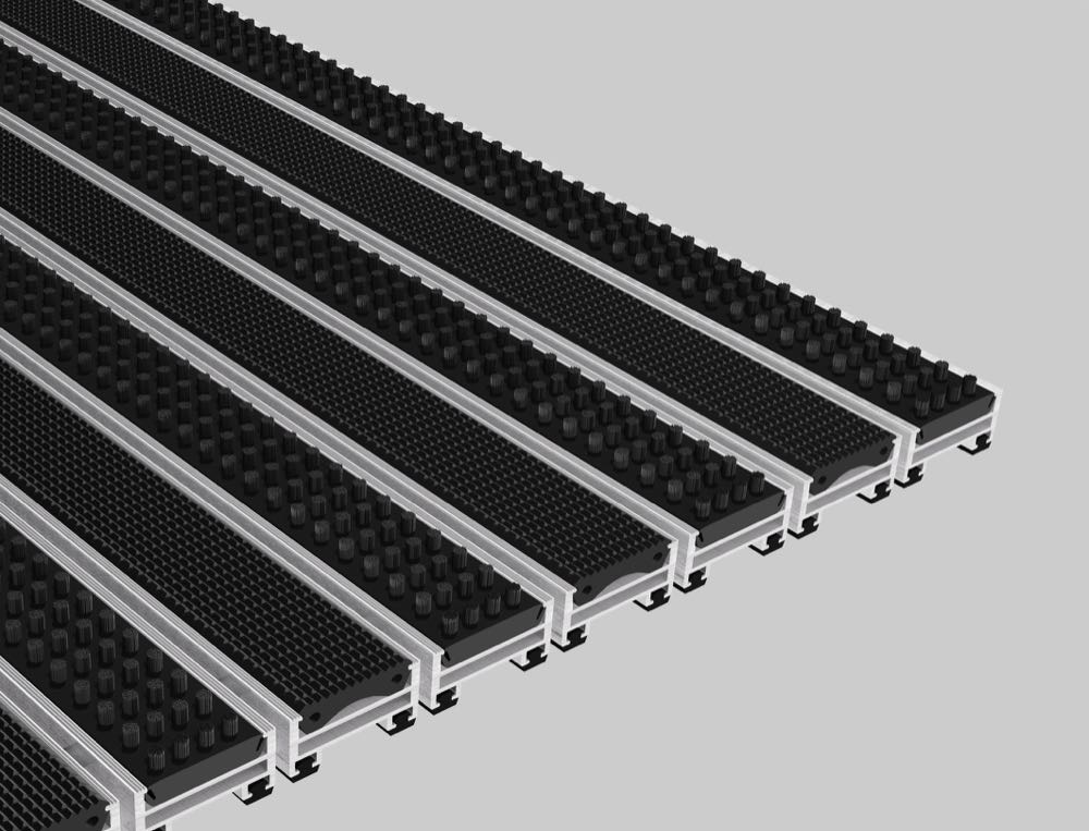  Stabiles Sauberlaufsystem für große Flächen