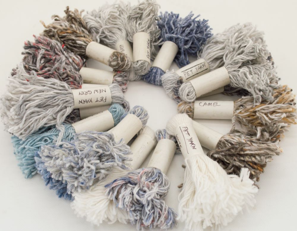 Manfred Barfuss: Hand-woven rugs made of recycled PET bottles