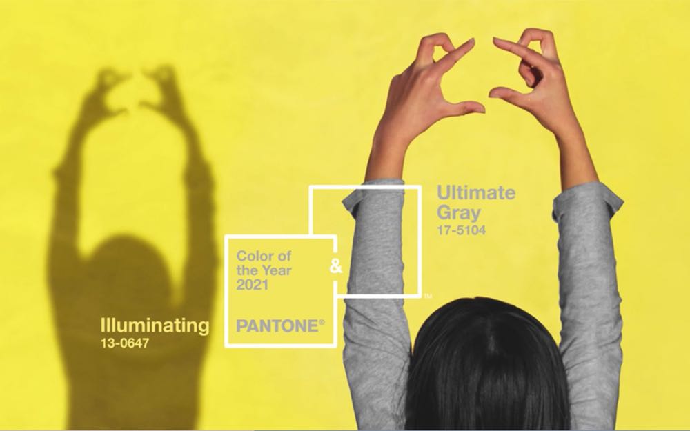 Pantone colours 2021: calm grey and cheerful yellow