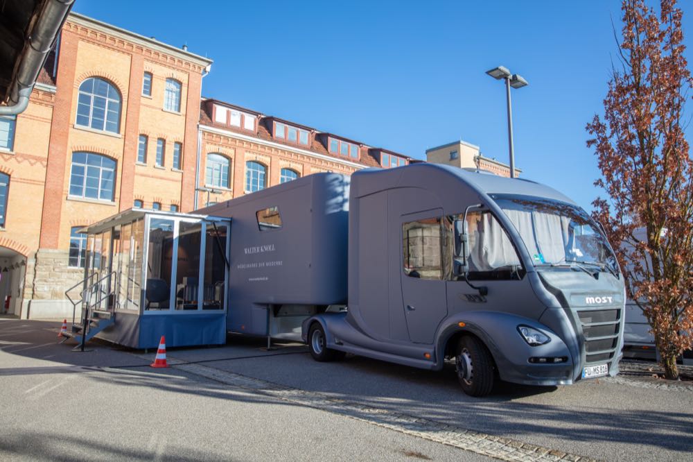 Walter Knoll tours Northern Europe with showroom truck