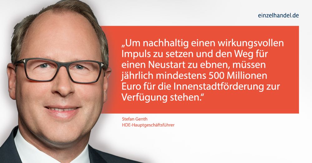 Innenstadtförderung: HDE begrüßt SPD-Vorstoß