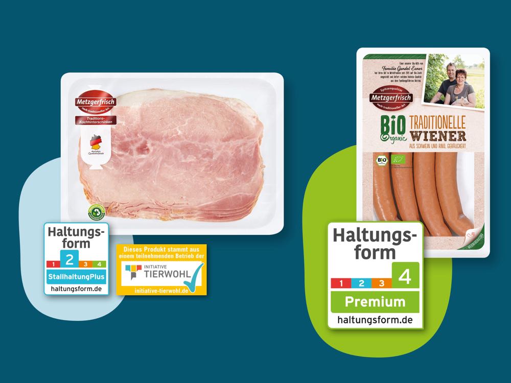 Lidl kennzeichnet Wurstwaren mit der Haltungsform