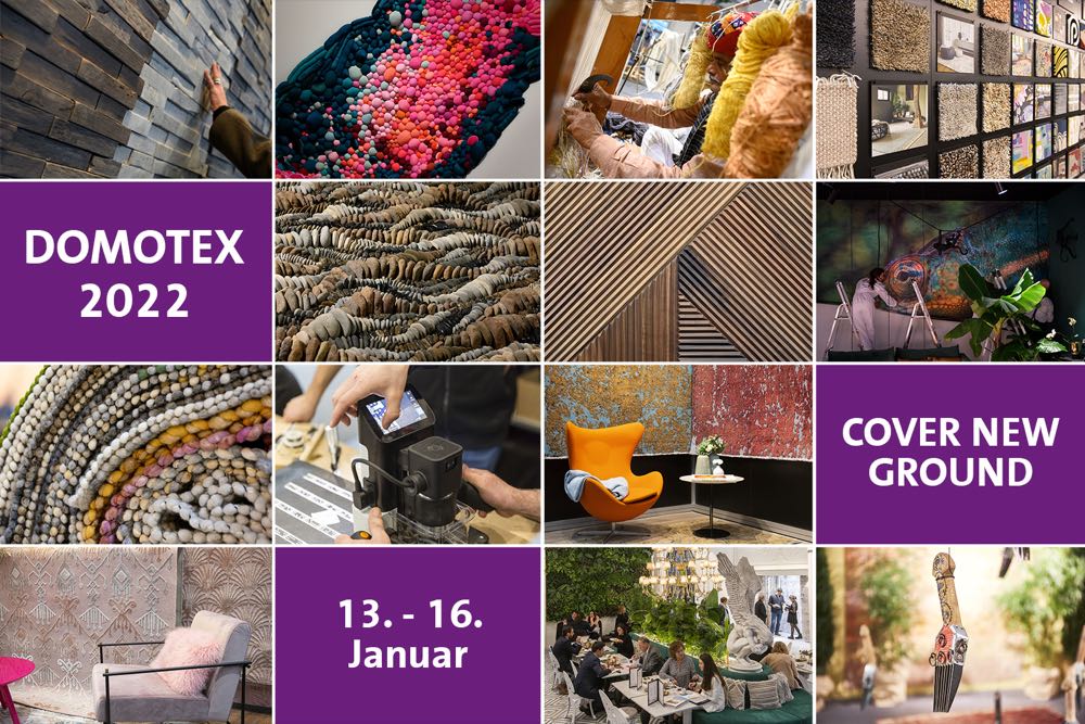 "Cover New Ground" is the lead theme of Domotex 2022