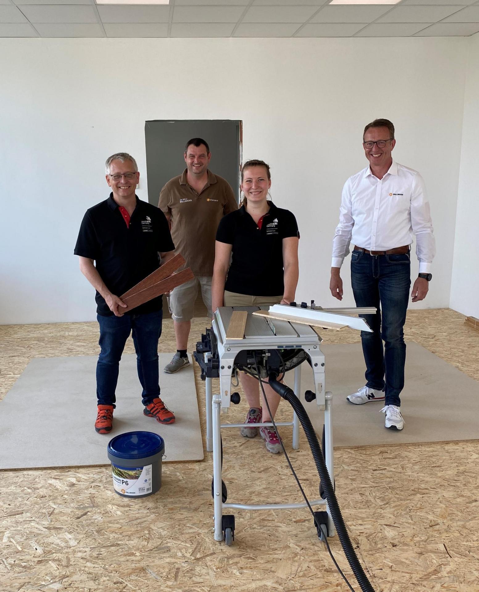 Euroskills 2021: Regina Fraunhofer im Trainigscamp bei Pallmann