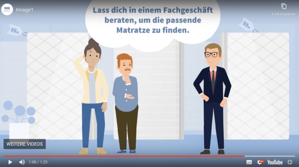 Bettenfachhandel: Neuer Imagefilm wirbt für die individuelle Matratze