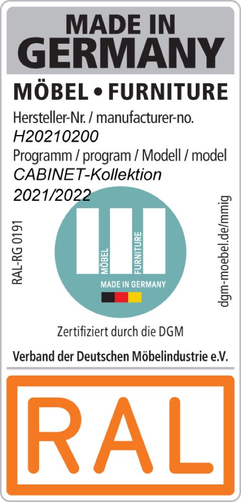 RAL-Gütezeichen für Cabinet Schranksysteme