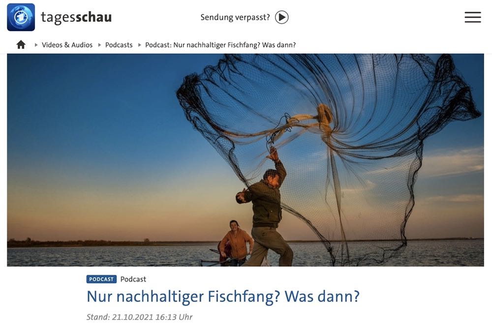 Tagesschau-Podcast: "Nur nachhaltiger Fischfang? Was dann?"