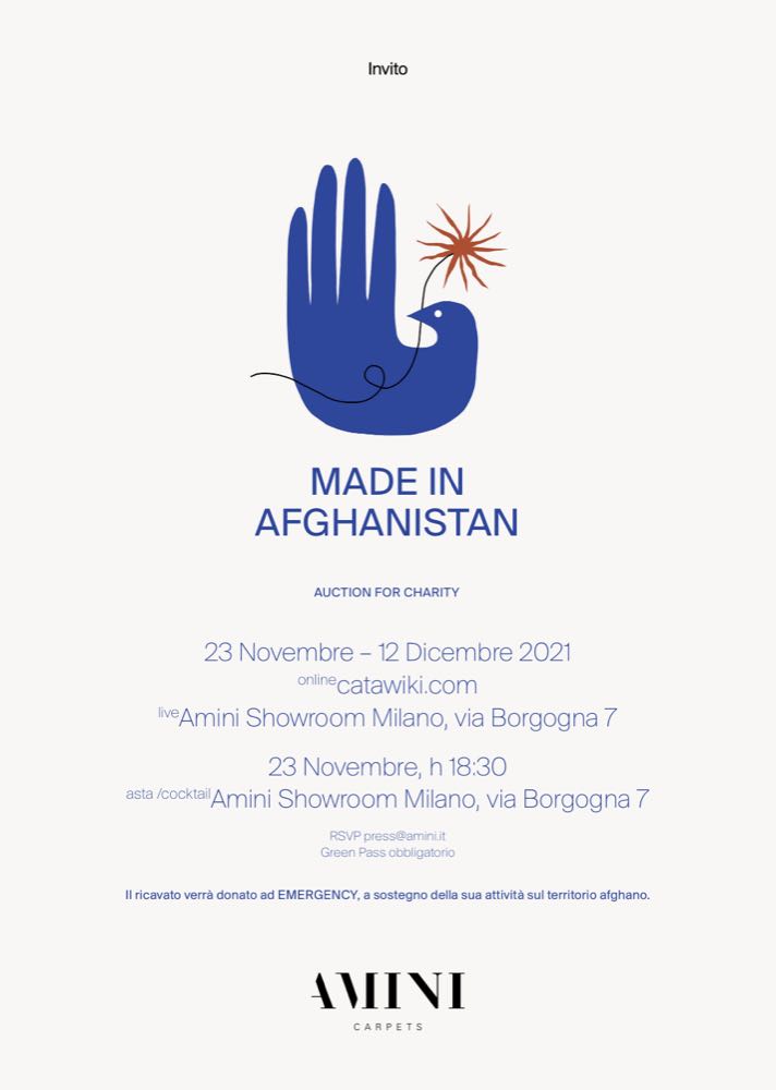 Amini: "Made in Afghanistan" event with online auction