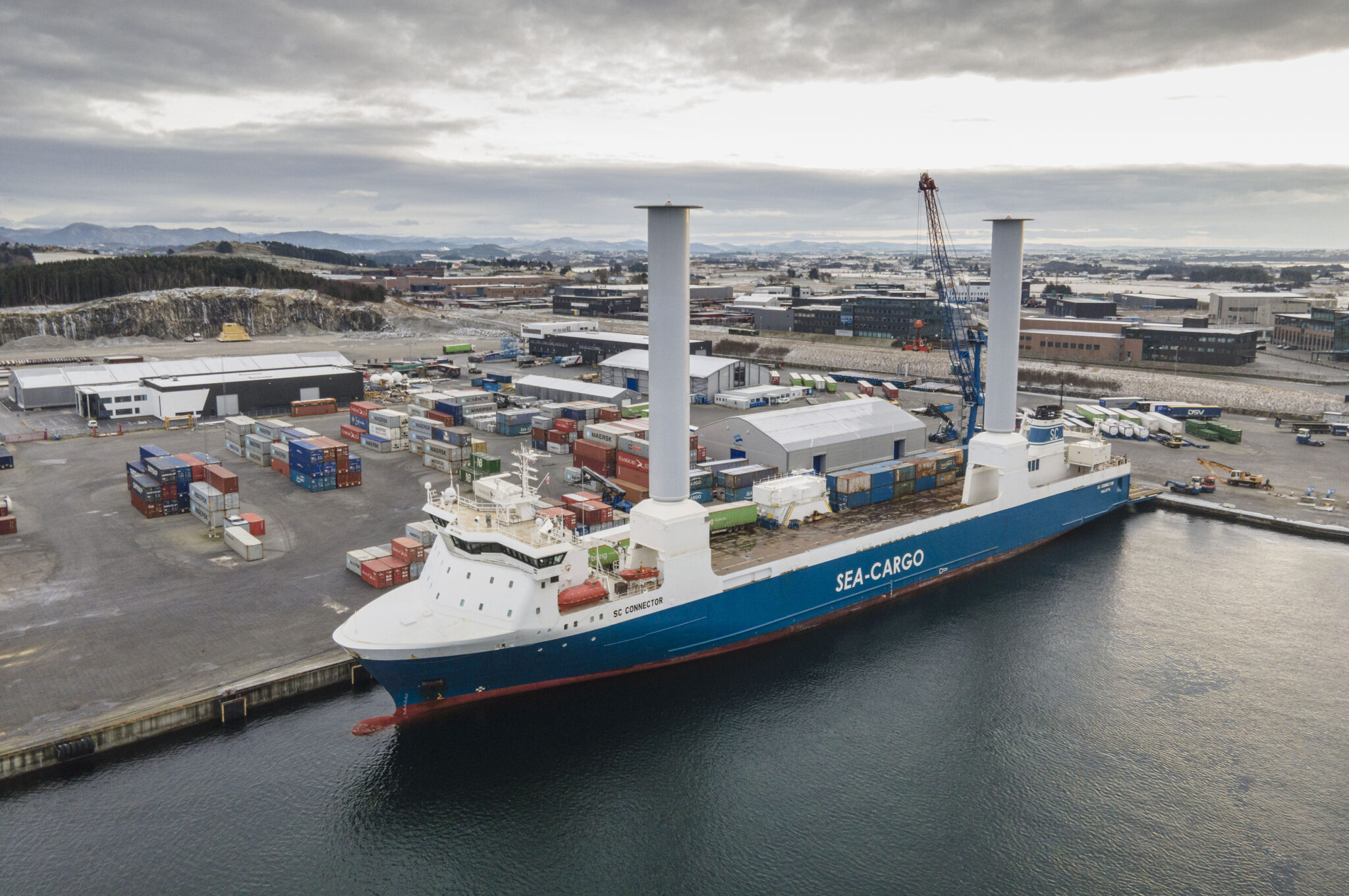 Norwegen: Lachstransport auf Rotorschiff reduziert Emissionen