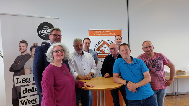 Innung für Parkett- und Fußbodentechnik Münster wählt neuen Vorstand