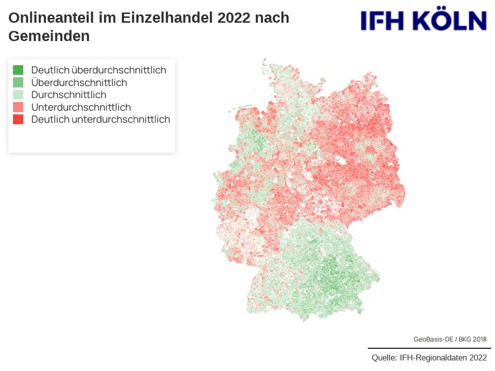 Kaufkraftanalyse zeigt Online-Affinität im Süden