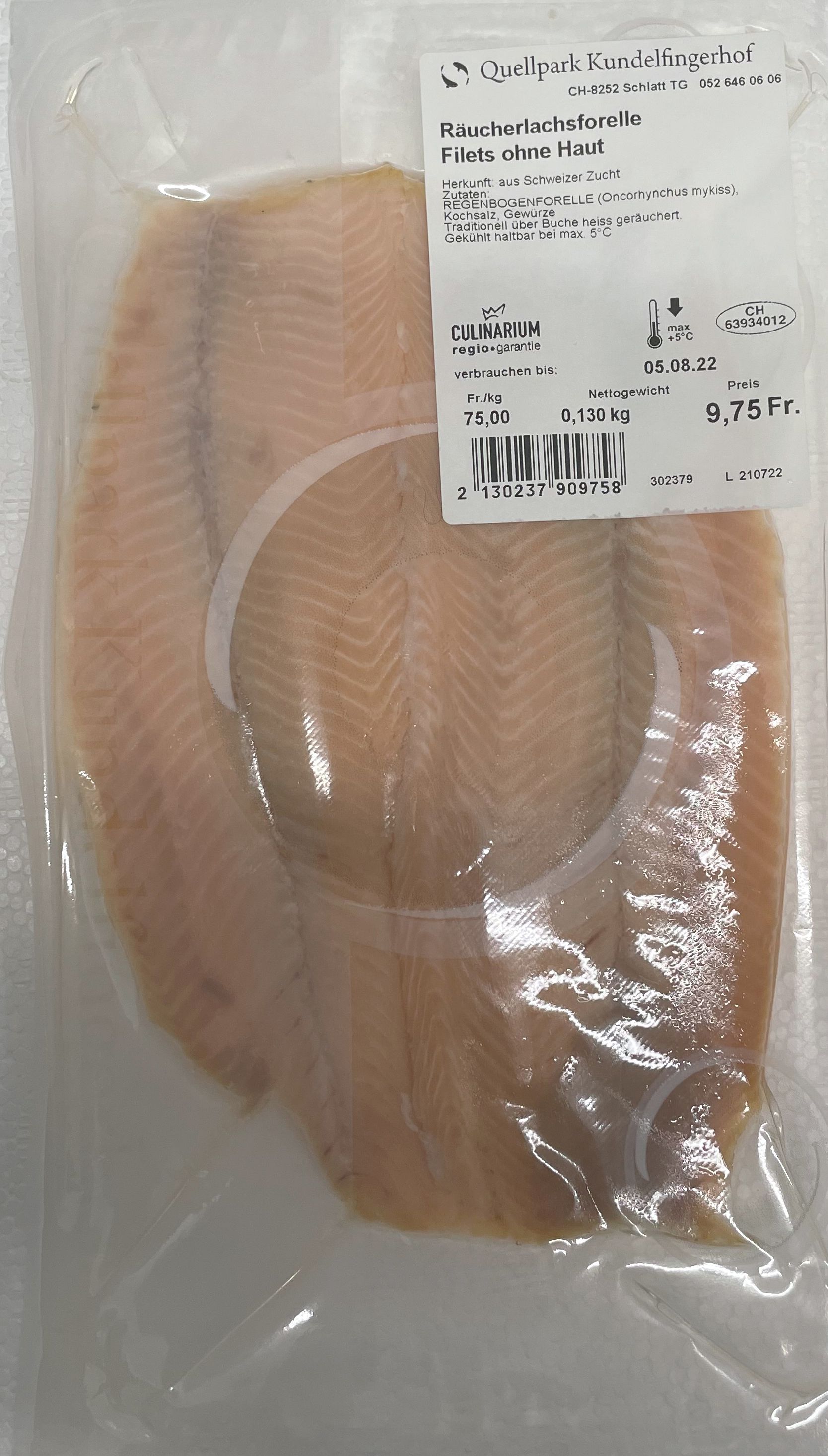 Schweiz: Listerien in Räucherfisch vom Kundelfingerhof