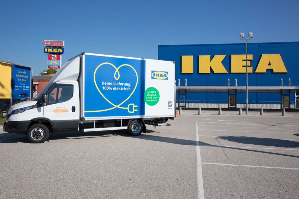 Ikea vergrößert EV-Truck-Flotte in Österreich