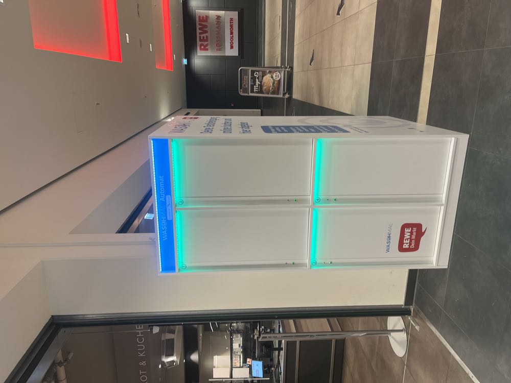 WaschMal testet Wäsche-Automaten im Supermarkt