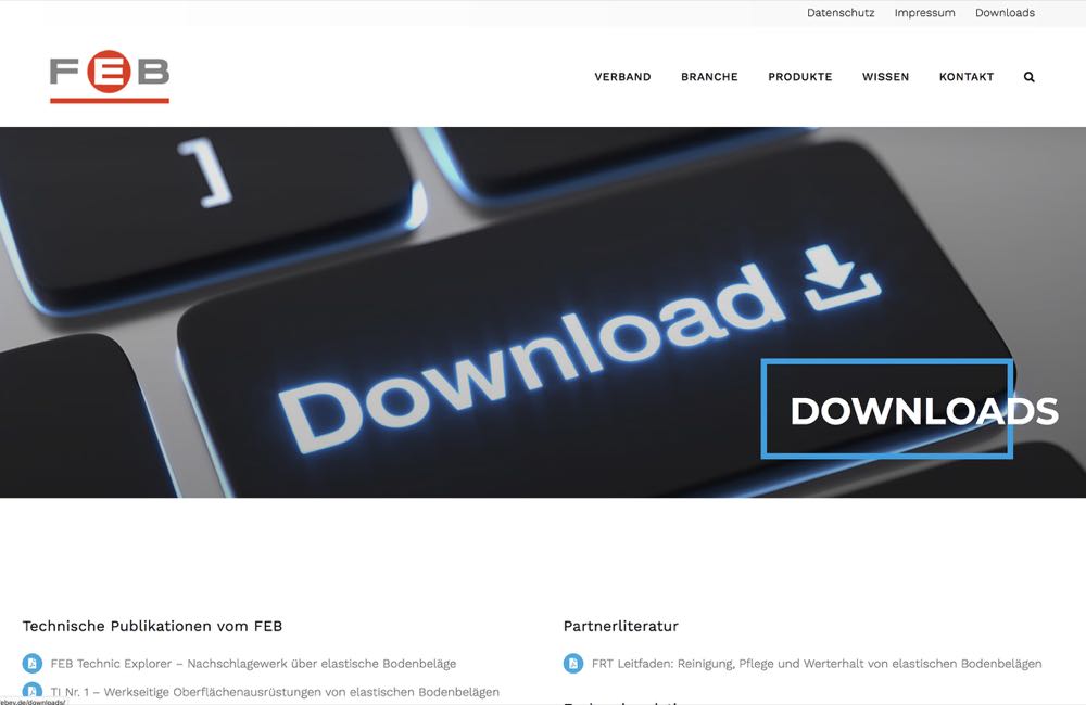  Neue FEB-Webseite bietet Bibliothek für elastische Beläge