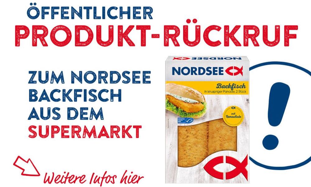 Homann ruft "Nordsee Backfisch" zurück