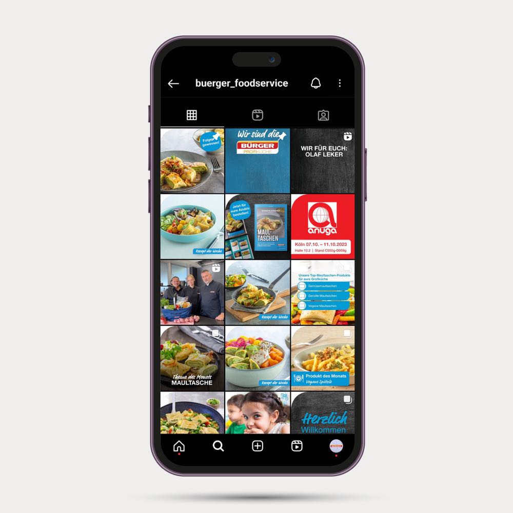 Bürger Profiküche jetzt auch auf Instagram