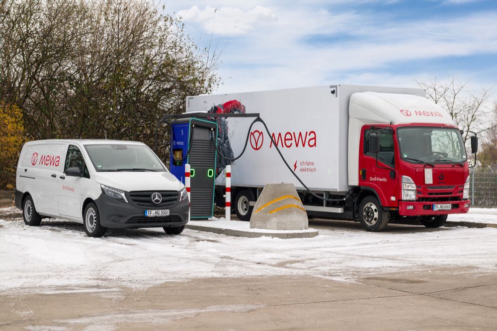 Mewa: Pilotprojekt für E-LKW gestartet