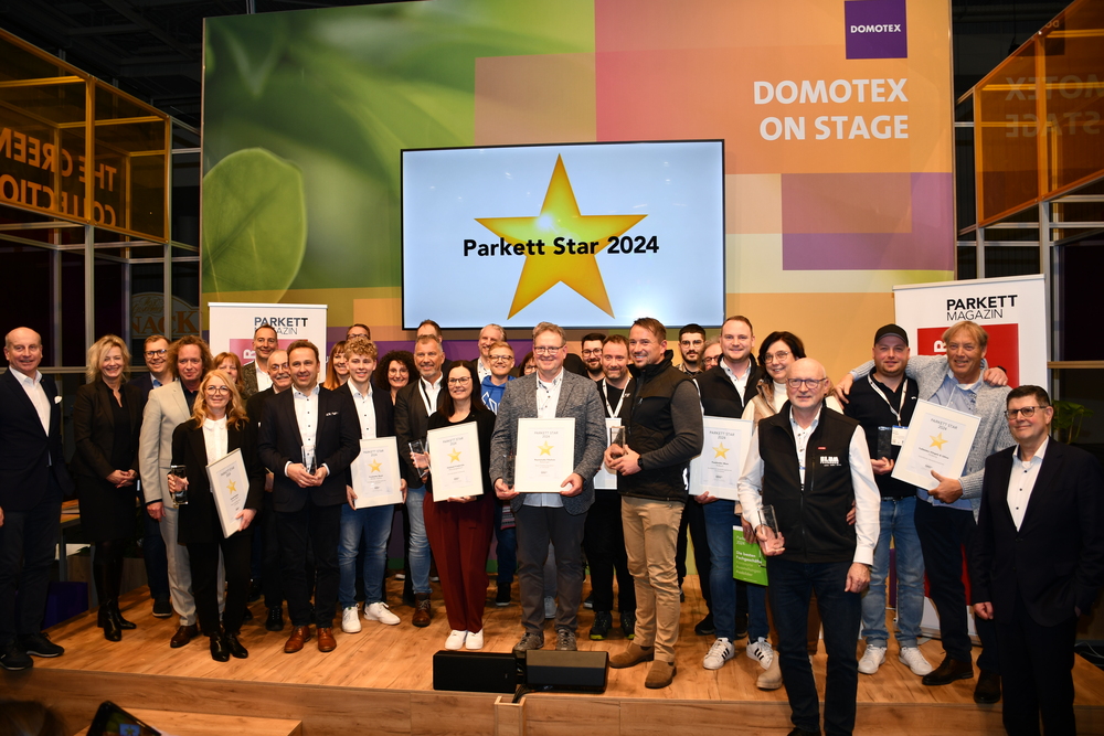 Parkett Star 2024: Festliche Ehrung der Preisträger auf der Domotex