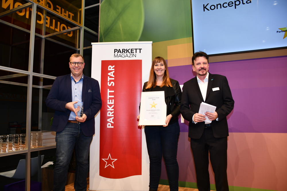 Parkett Star 2024: Festliche Ehrung der Preisträger auf der Domotex