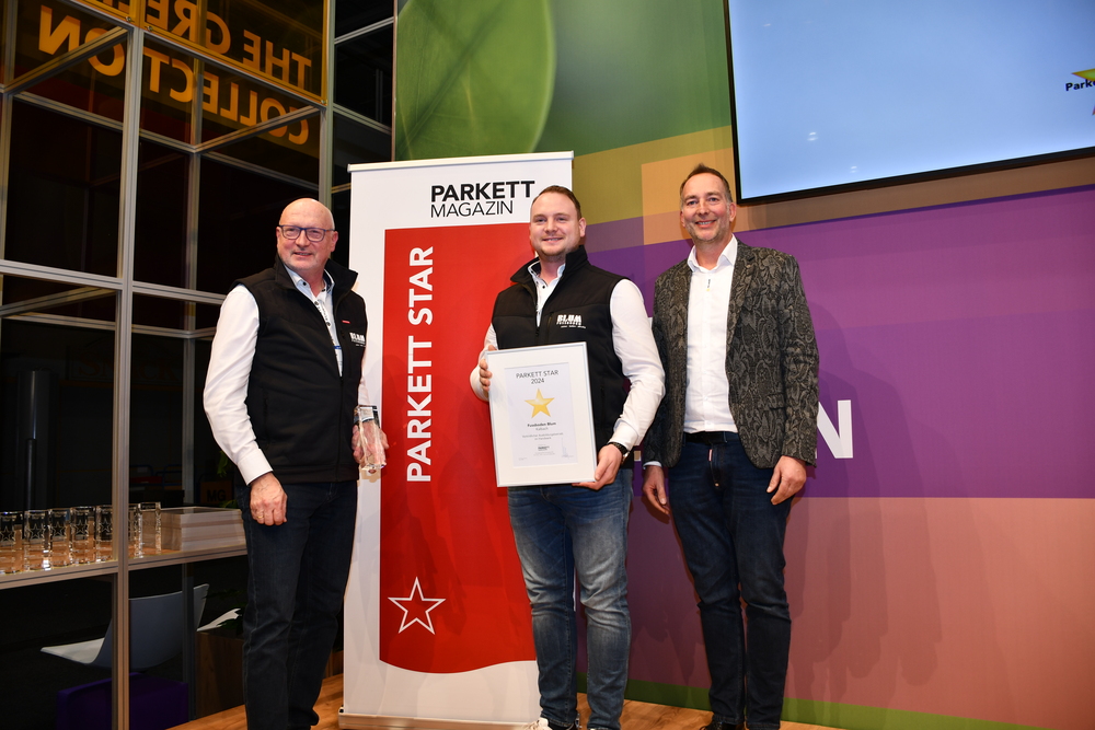 Parkett Star 2024: Festliche Ehrung der Preisträger auf der Domotex