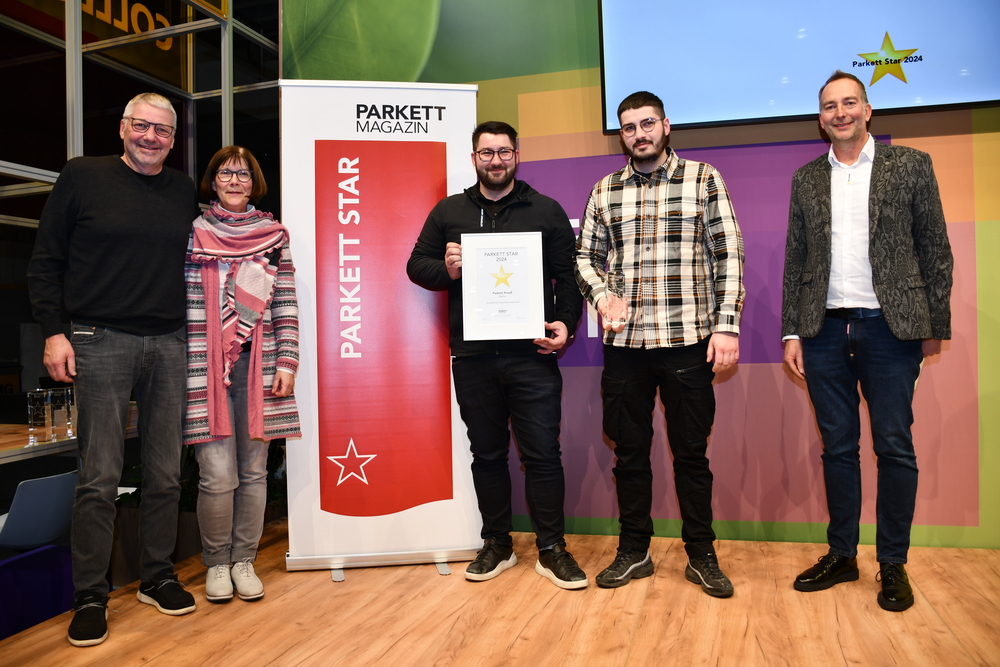 Parkett Star 2024: Festliche Ehrung der Preisträger auf der Domotex