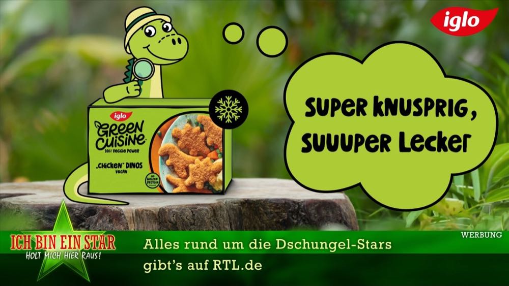 Dschungelcamp: Dr. Bob Werbegesicht für Iglo Green Cuisine