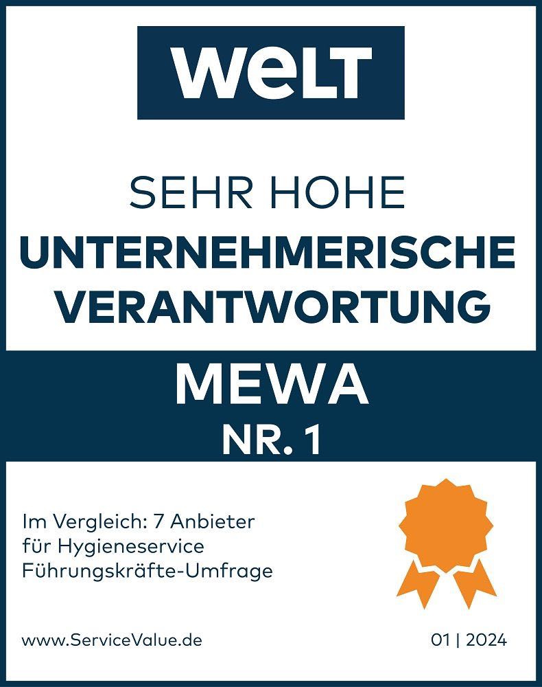 Mewa erhält Preis für unternehmerische Verantwortung