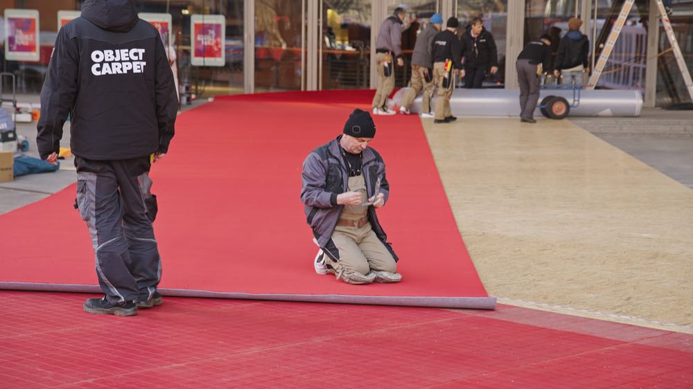  Object Carpet: Roter Teppich „Duo“ ist der Star der Berlinale