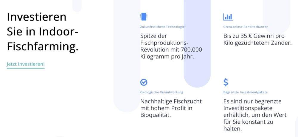 Schweiz: Fyshr AG sucht Investoren für Zanderfarm