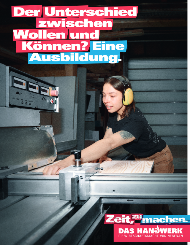 Neue Handwerks-Kampagne „Zeit, zu machen“