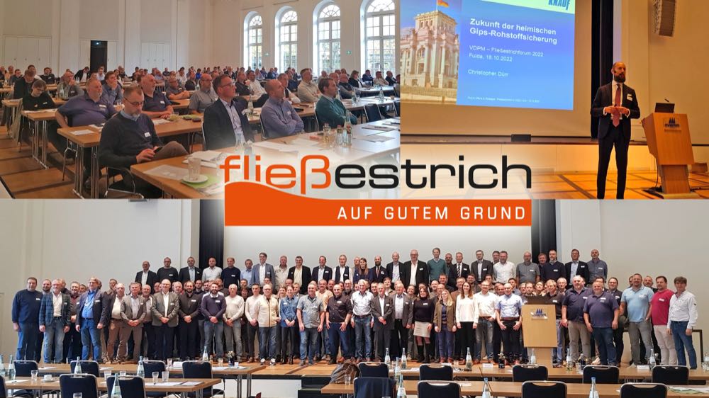  VDPM: Fließestrichforum am 2. und 3. September 2024