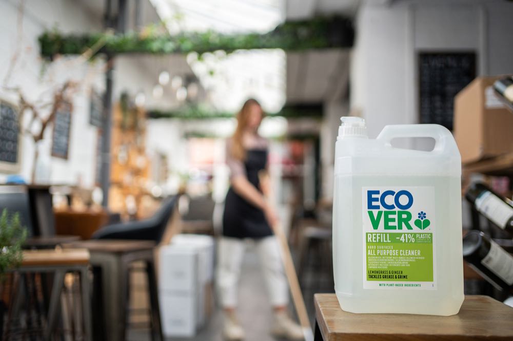 Ecover-Produkte sind jetzt auch für professionelle Nutzer verfügbar. SC Johnson führt neue Produktlinie ein