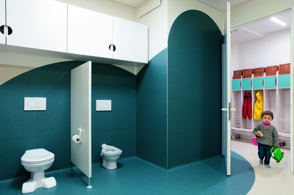 Die neuen Noraplan Wall-Wandbeläge kombinieren Ästhetik und Funktionalität optimal. Nora Systems: Kautschuk am Boden und an der Wand