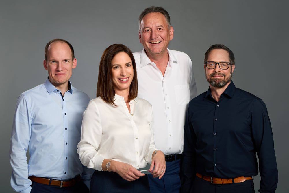 Dominik Rode, Katharina Tillmann, Peter Stechmann, Daniel Piegsa Alpina Farben: Führung neu strukturiert