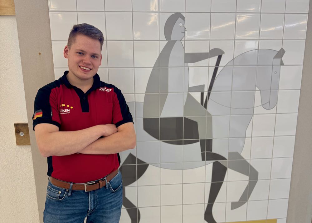  Fliesen-Nationalmannschaft: Luis Brauner tritt bei Euroskills 2025 an