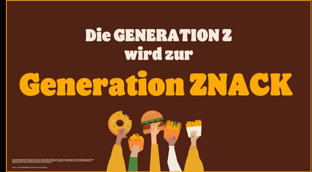 Burger King-Umfrage: Gen Z steht auf Snacks