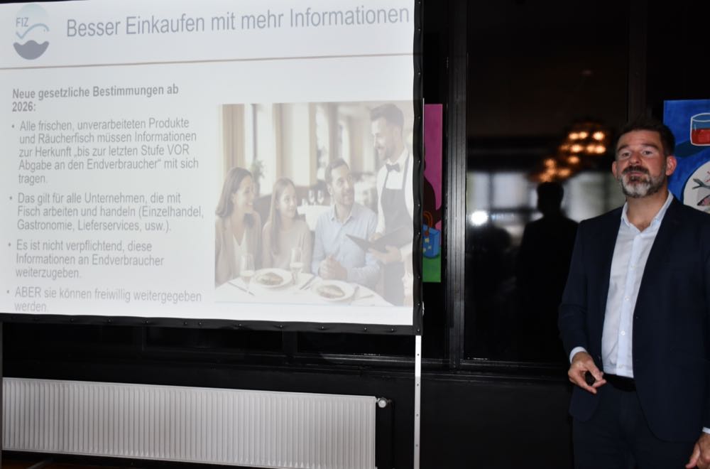 Der Blick der Verbraucherinnen und Verbraucher in Deutschland richtete sich beim Fisch nicht nur auf den Preis, sondern auch auf dessen Herkunft, betonte
FIZ-Geschäftsführer Dr. Stefan Meyer. Fischmarkt Deutschland: Preise nur moderat gestiegen