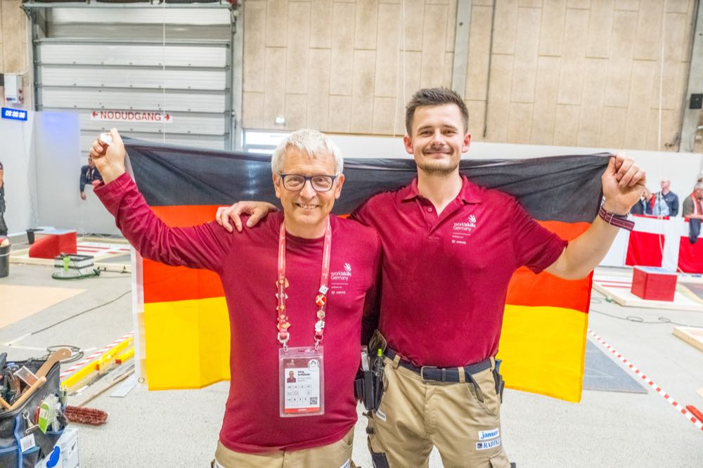  Euroskills 2025: Exzellenzmedaillen für deutsche Bodenhandwerker