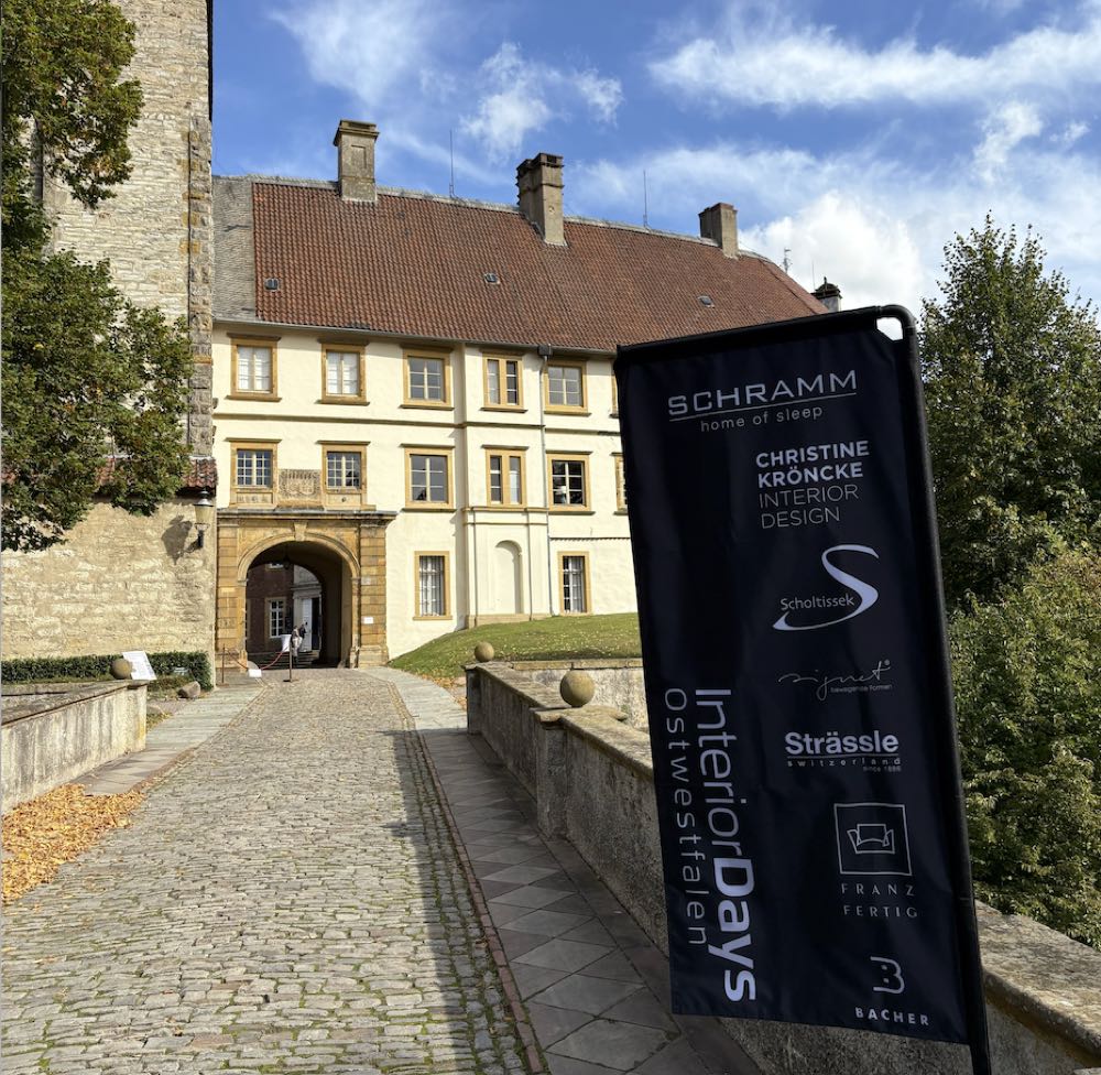 Das Schloss Rheda: Ausstellungsort der Interior Days OWL Willkommen im Schloss