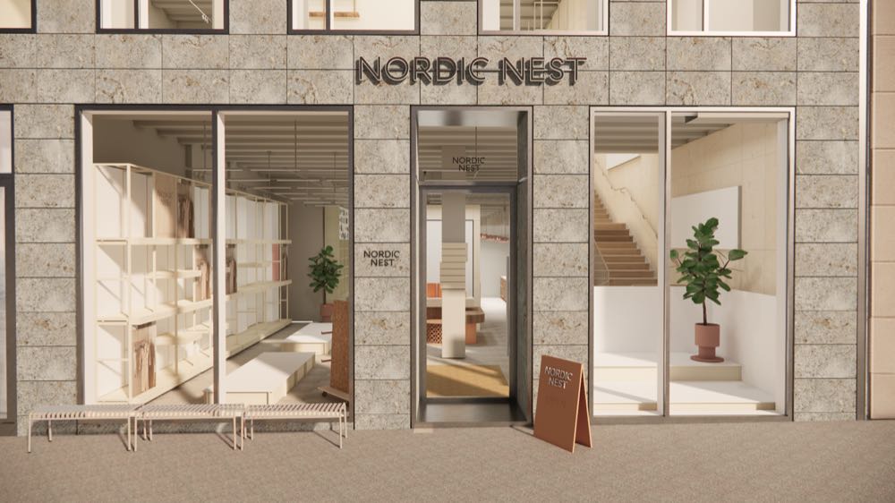 Der erste Nordic Nest Store weltweit eröffnet in Hamburg am Neuen Wall Weltweit erster Store in Hamburg