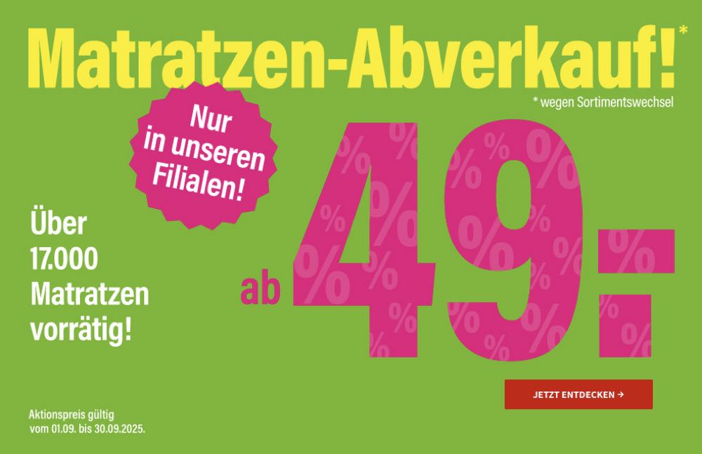 Matratzen Direct: Sanierungslösung gescheitert