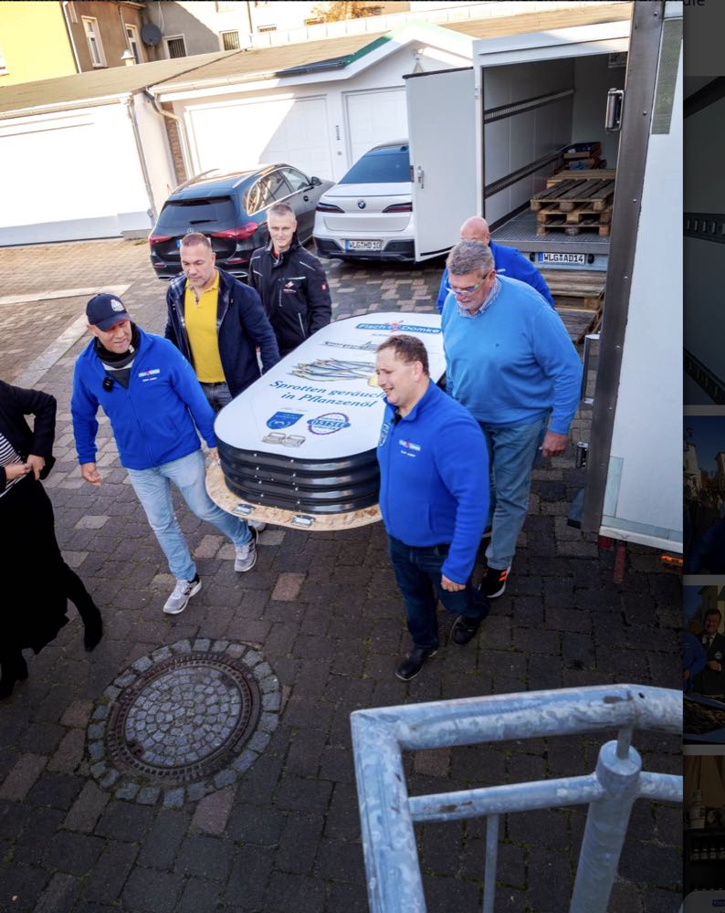 Heringsdorf: Domke präsentiert größte Fischkonserve der Welt