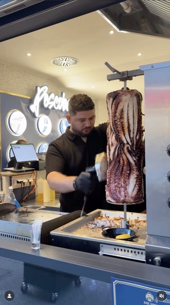Karlsruhe: Pescobar verkauft "Oktopus-Döner"