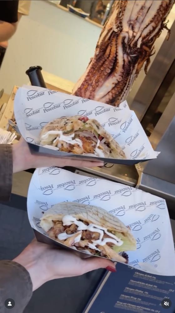 Karlsruhe: Pescobar verkauft "Oktopus-Döner"