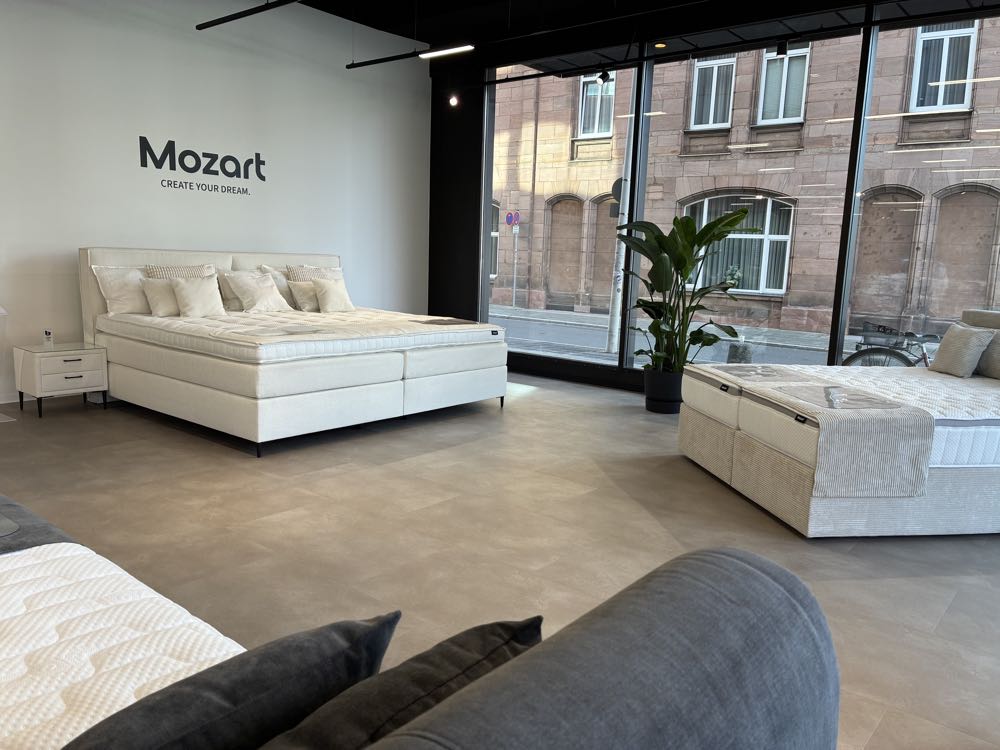Mozart Bett eröffnet nächsten Showroom
