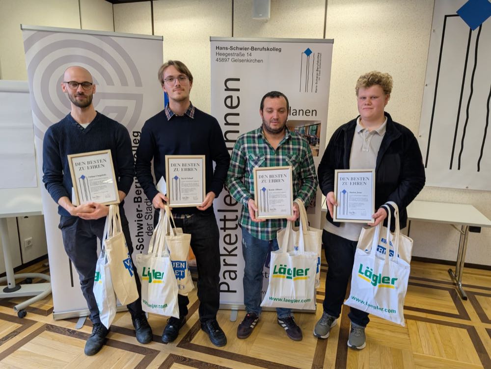  Hans-Schwier-Berufskolleg Gelsenkirchen: Tolle Vorbilder im Bodenhandwerk