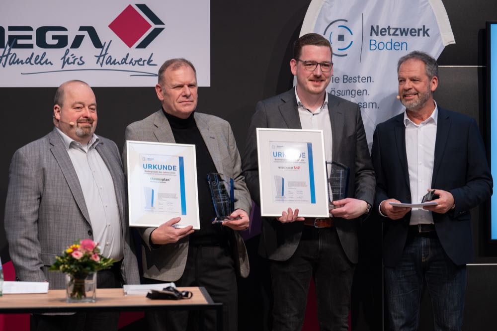  Netzwerk Boden: Verlegebetriebe Bauer, Zehetmair und Wessendorf prämiert